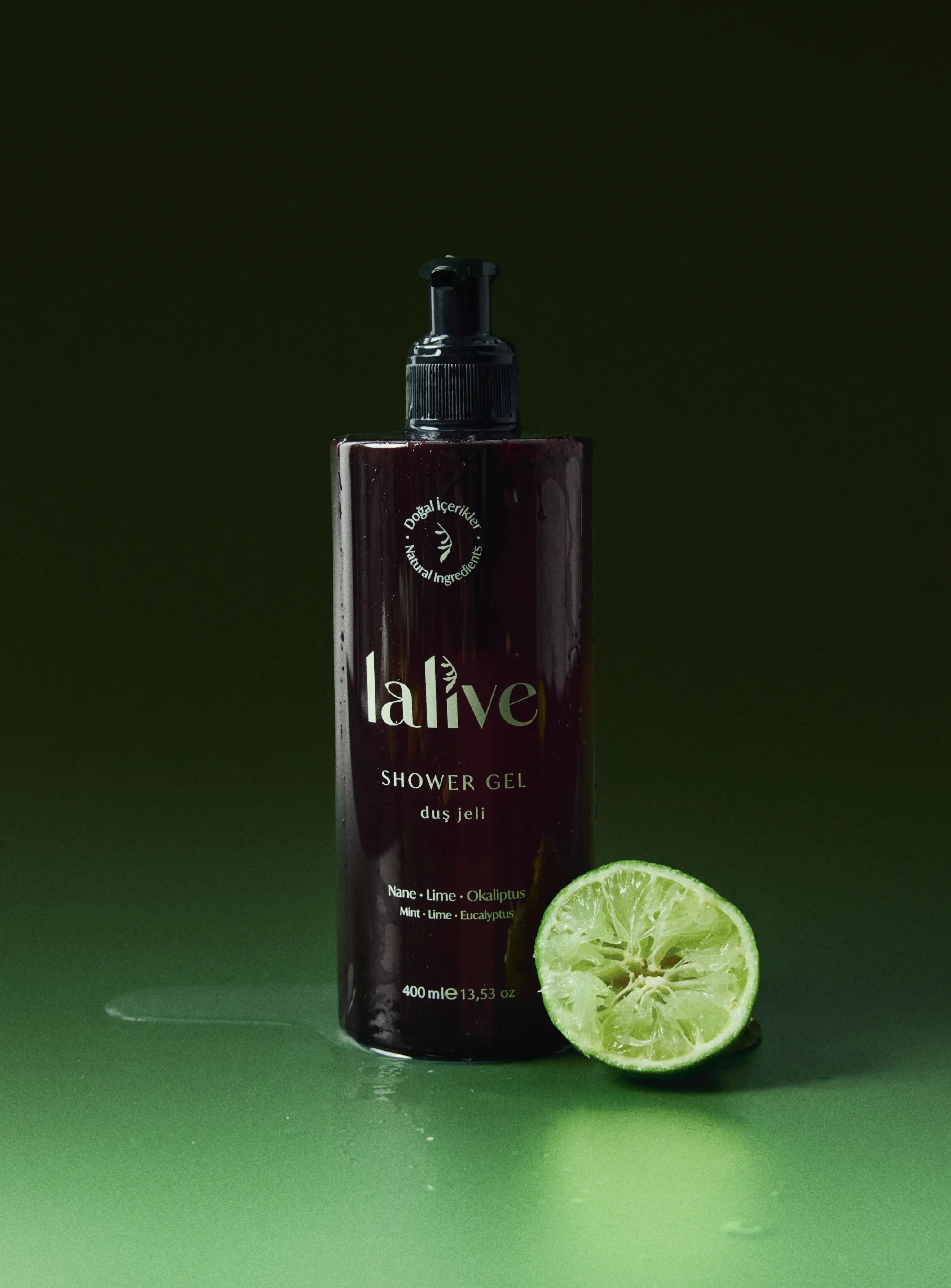 Lalive Doğal Duş Jeli – Lime & Nane & Okaliptüs