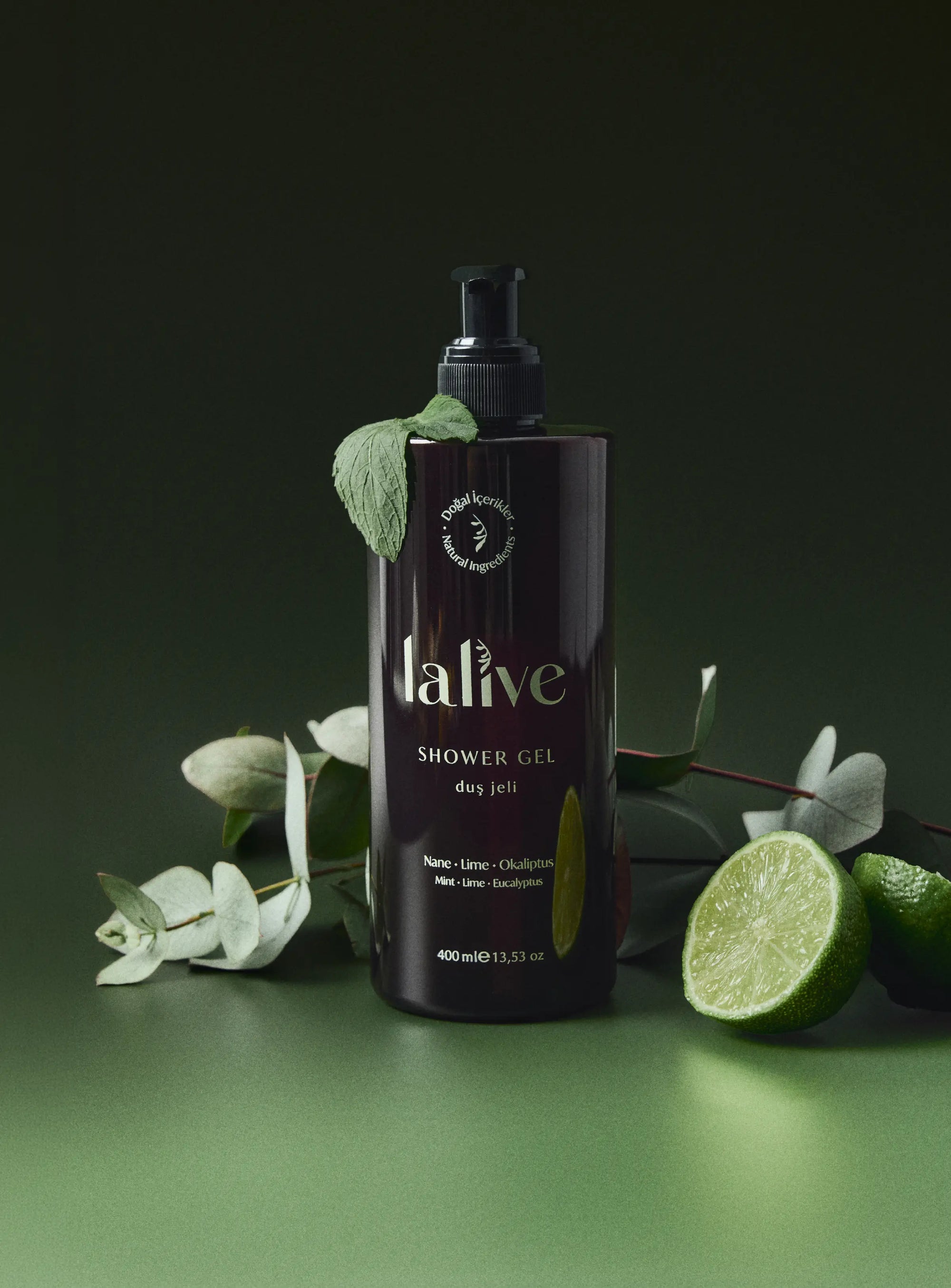 Lalive Doğal Duş Jeli – Lime & Nane & Okaliptüs