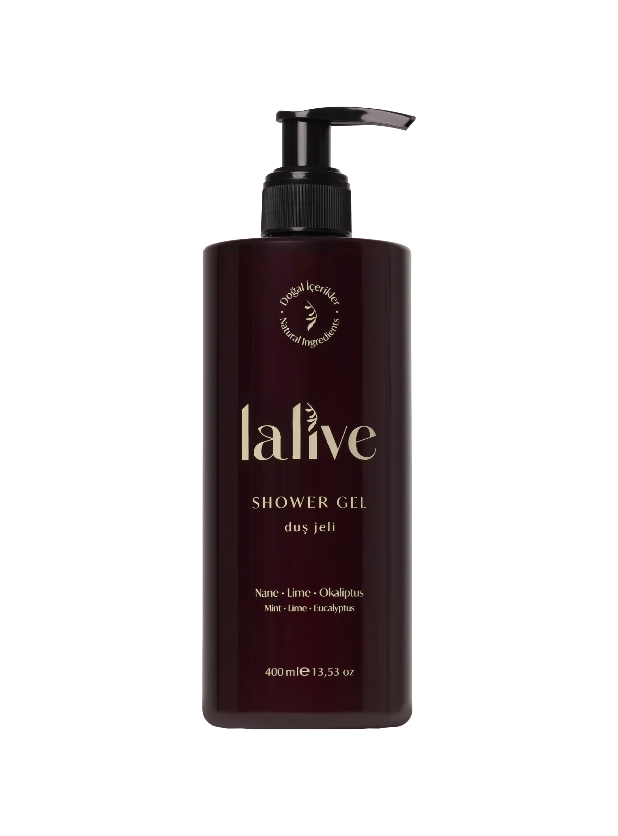 Lalive Doğal Duş Jeli – Lime & Nane & Okaliptüs