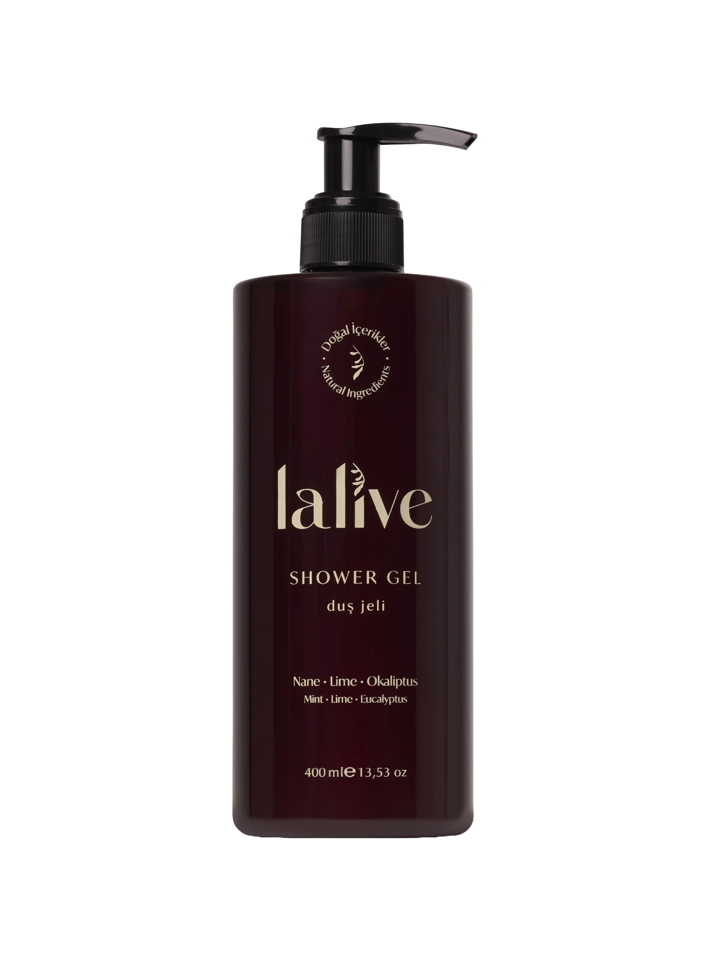 Lalive Doğal Duş Jeli – Lime & Nane & Okaliptüs