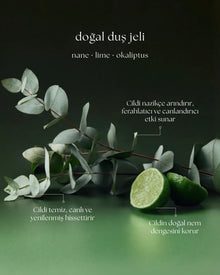 Lalive Doğal Duş Jeli – Lime & Nane & Okaliptüs